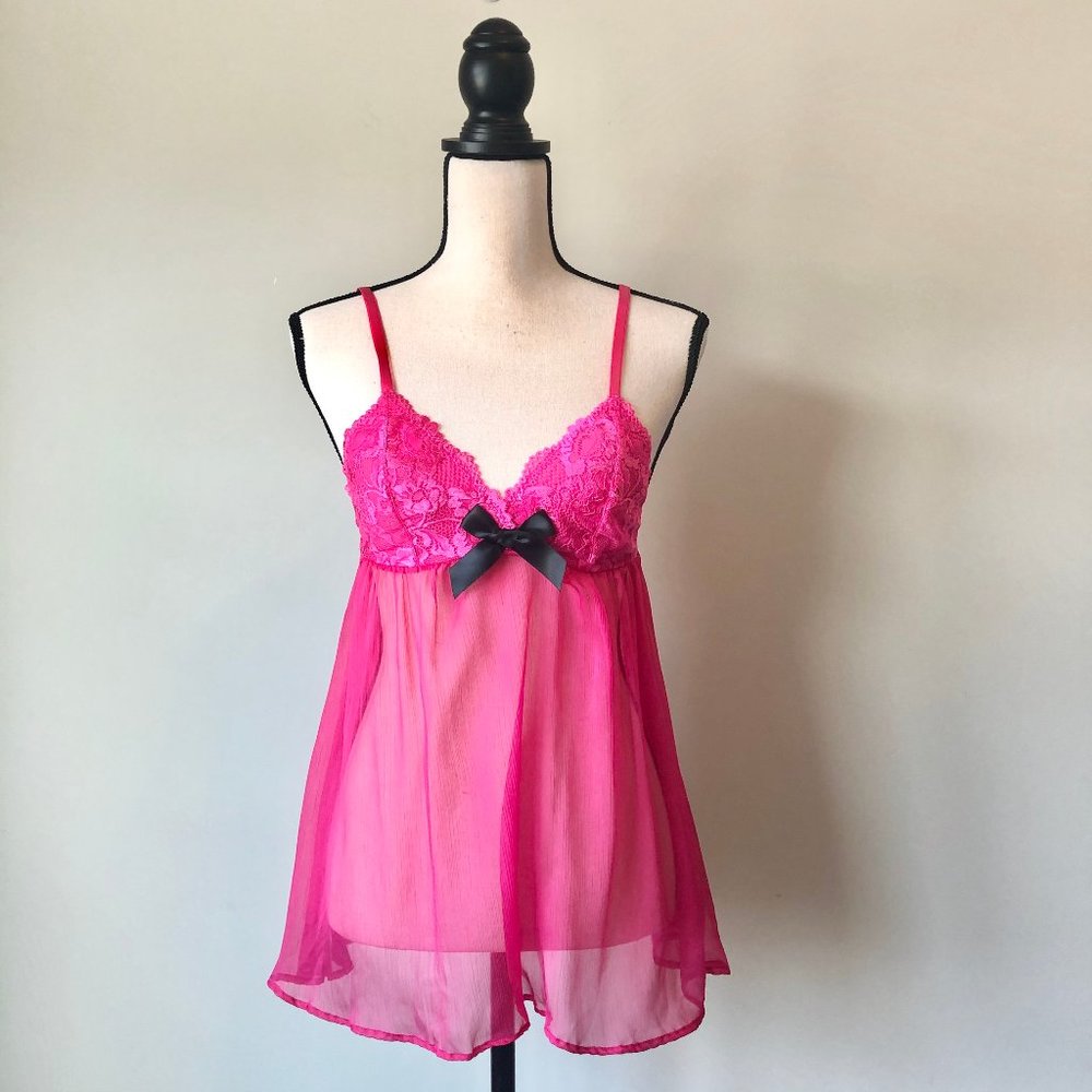 NEW! Adore Me - Pink Lace Chemise